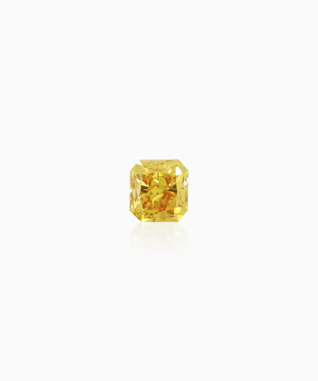 0.11ct Natural Fancy Intense Orange Yellow, VS2