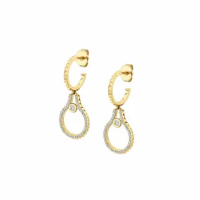 0.45ctw Diamond Pavé Mini Signature MM Tetra Earring