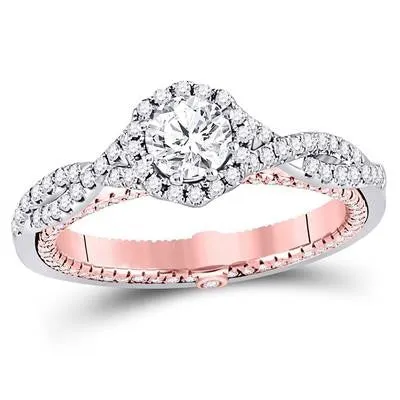 1 1/5CT DIAMOND BRIDAL RING CERTIFIED
