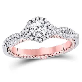 1 1/5CT DIAMOND BRIDAL RING CERTIFIED