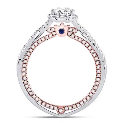 1 1/5CT DIAMOND BRIDAL RING CERTIFIED