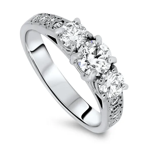 1.25cts Diamond Engagement Handmade Ring with a G VS2 Diamond