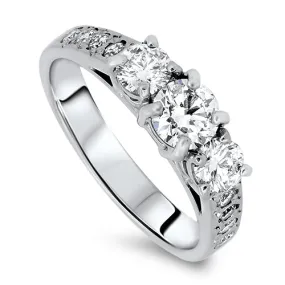 1.25cts Diamond Engagement Handmade Ring with a G VS2 Diamond