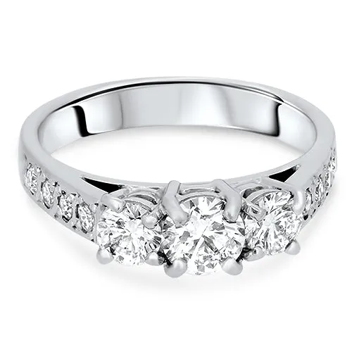 1.25cts Diamond Engagement Handmade Ring with a G VS2 Diamond