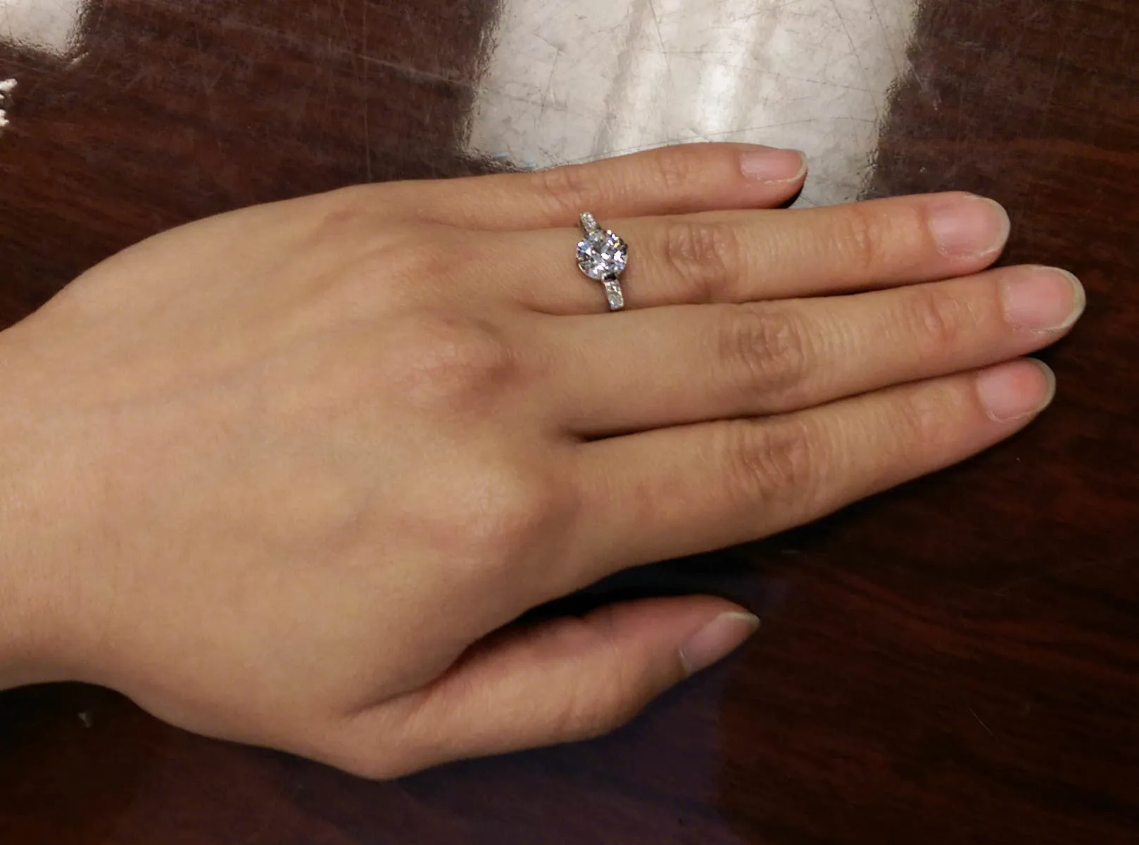 1.39 Carat GIA Certified Old European Cut Diamond and Platinum Art Deco Engagement Ring with Four Single Cut Diamond Accents