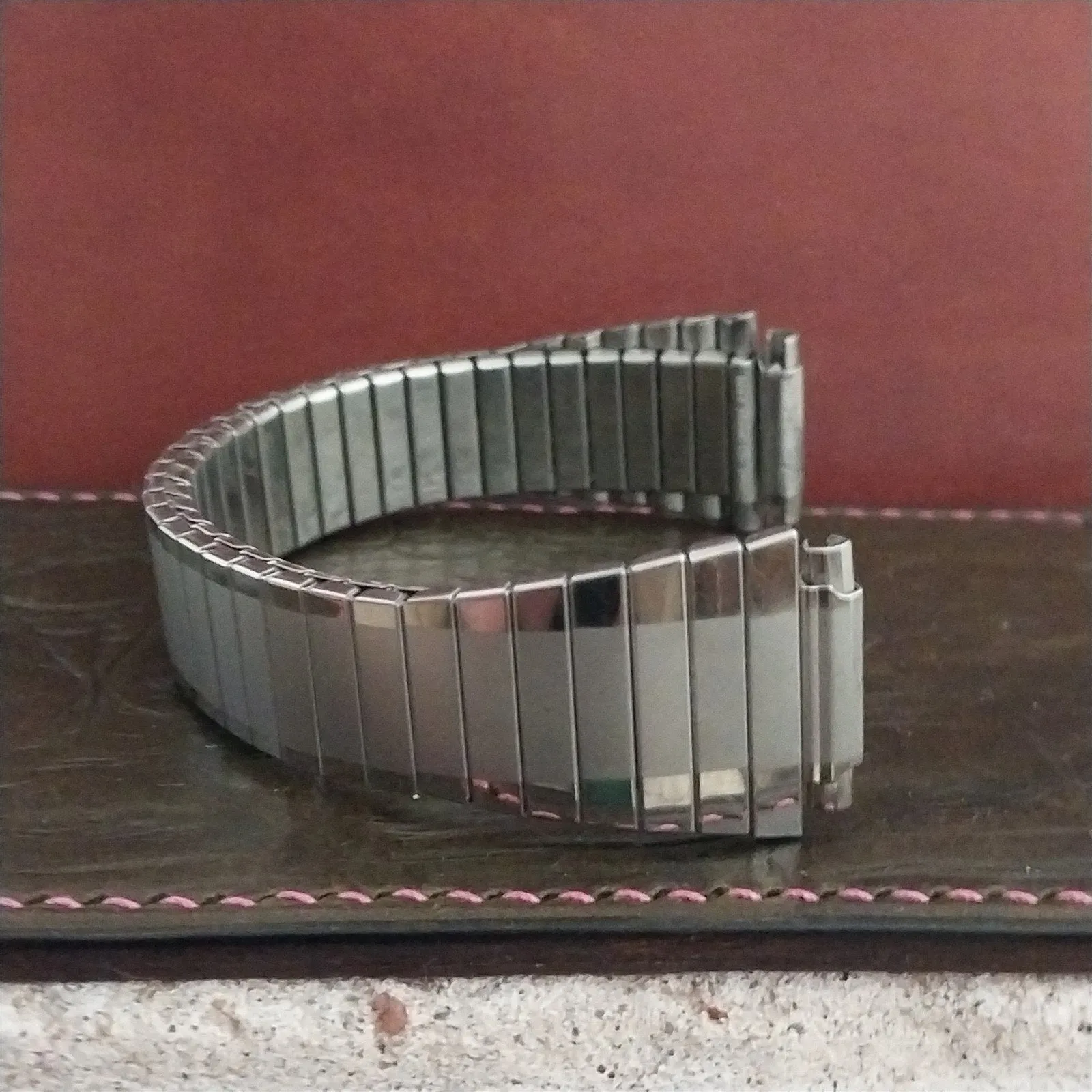 16mm 18mm 19mm 20mm Stainless Steel Flared Expansion Unused Vintage Watch Band