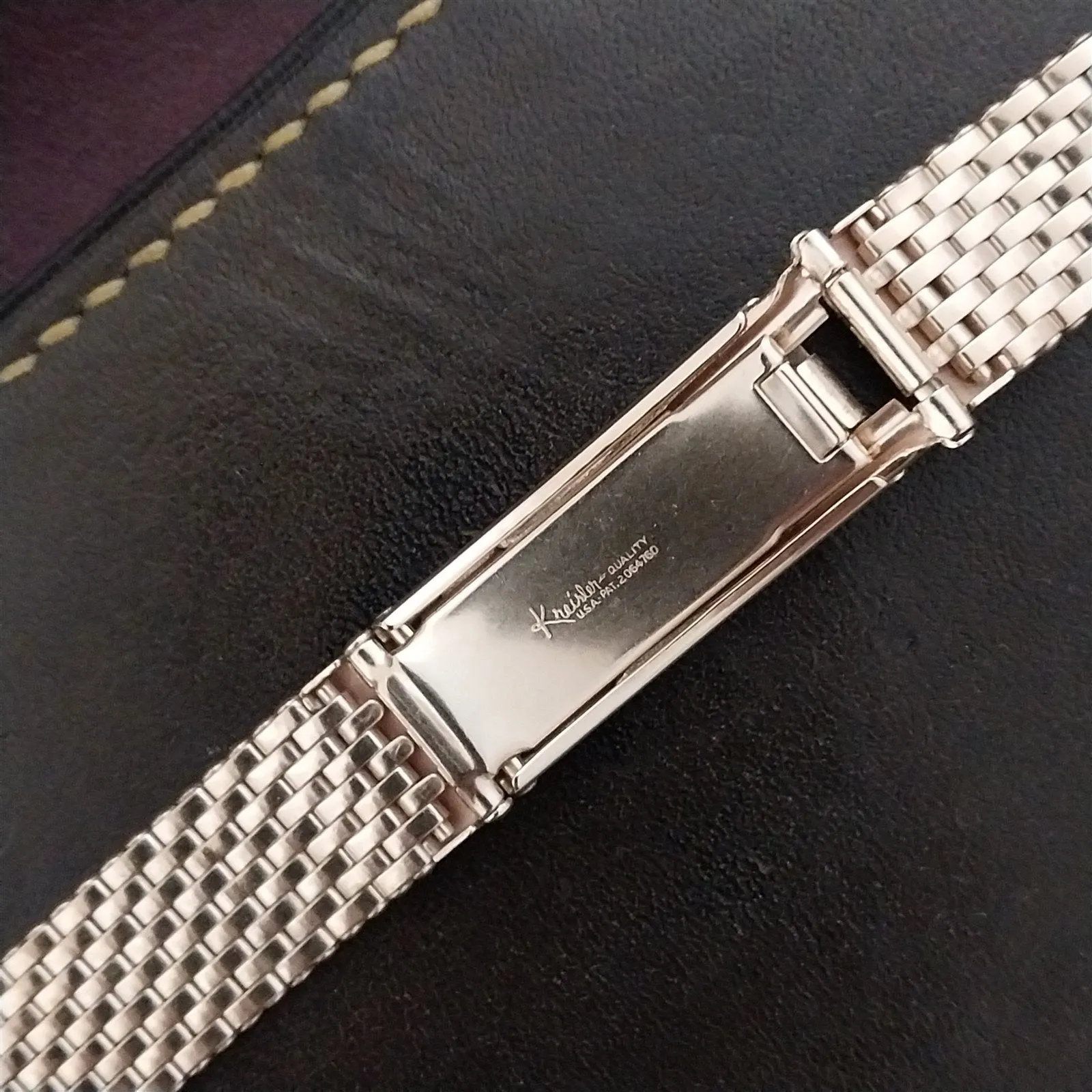 16mm 18mm 19mm Yellow Gold Filled Mesh Kreisler Unused 1940s Watch Band