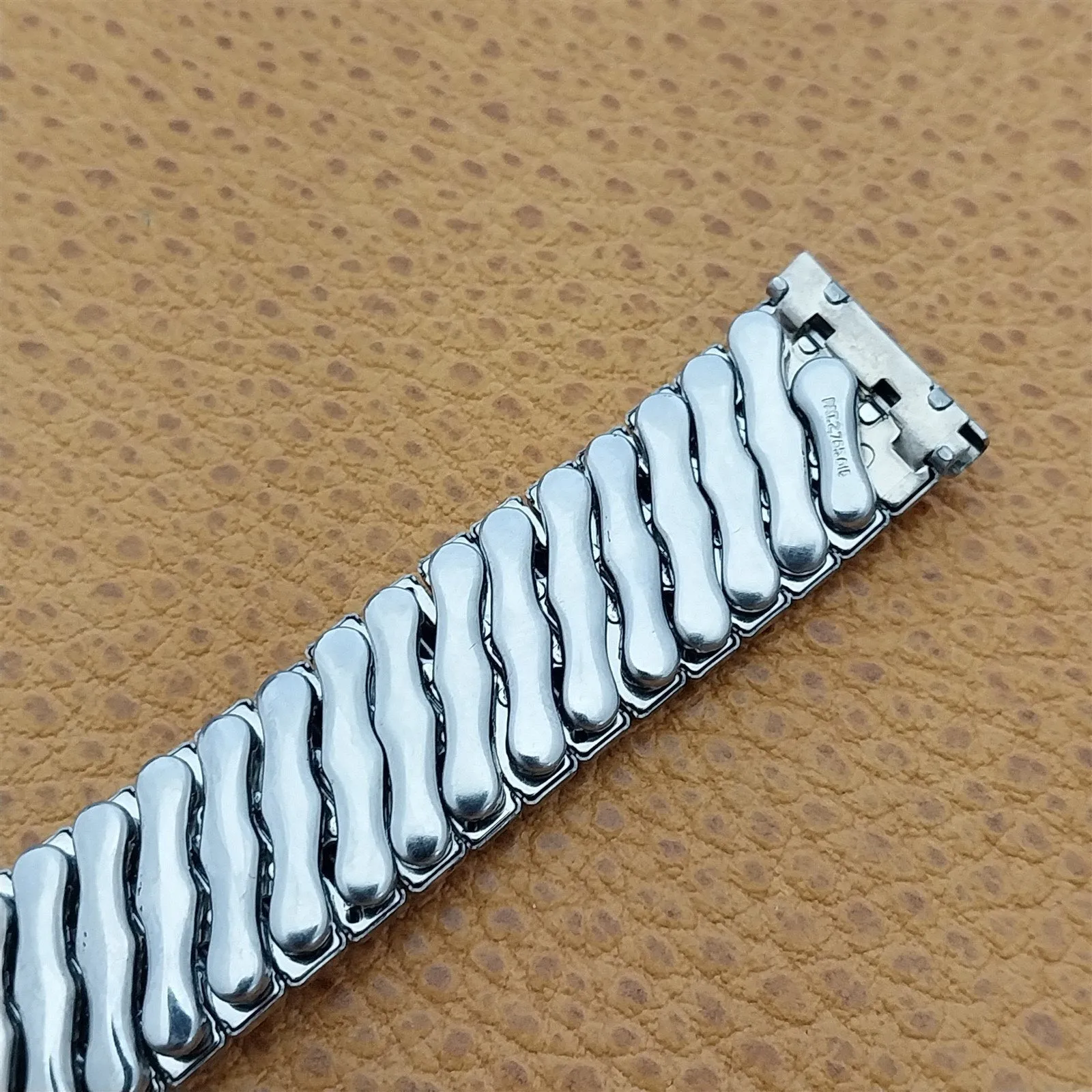 16mm 5/8" Stainless Steel Expansion Bellavance USA nos 1950s Vintage Watch Band