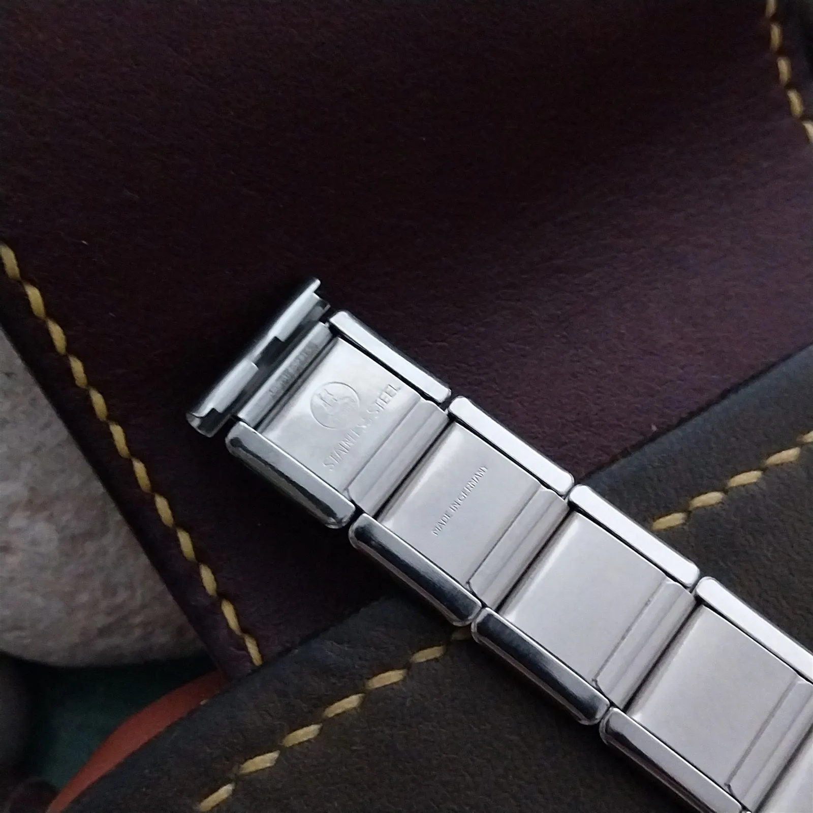 16mm Fischer Stainless Steel nos Military Wire Lug Unused Vintage Watch Band