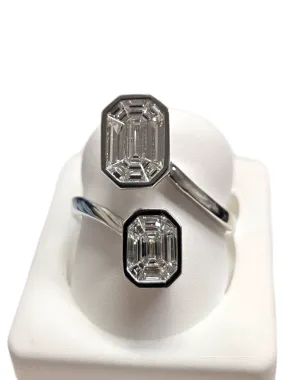 18Kt White Gold Baguette Diamond Ring