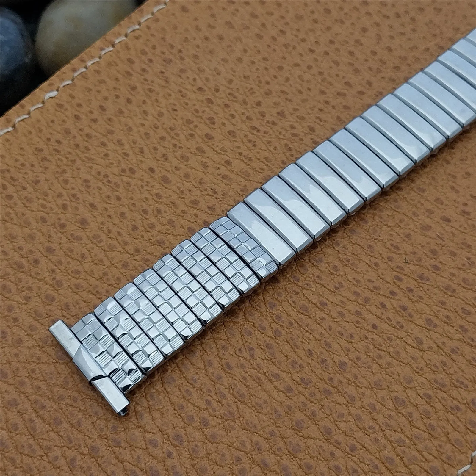 1950s Stainless Steel Expansion Vintage Watch Band nos Foster USA Made 16mm 18mm