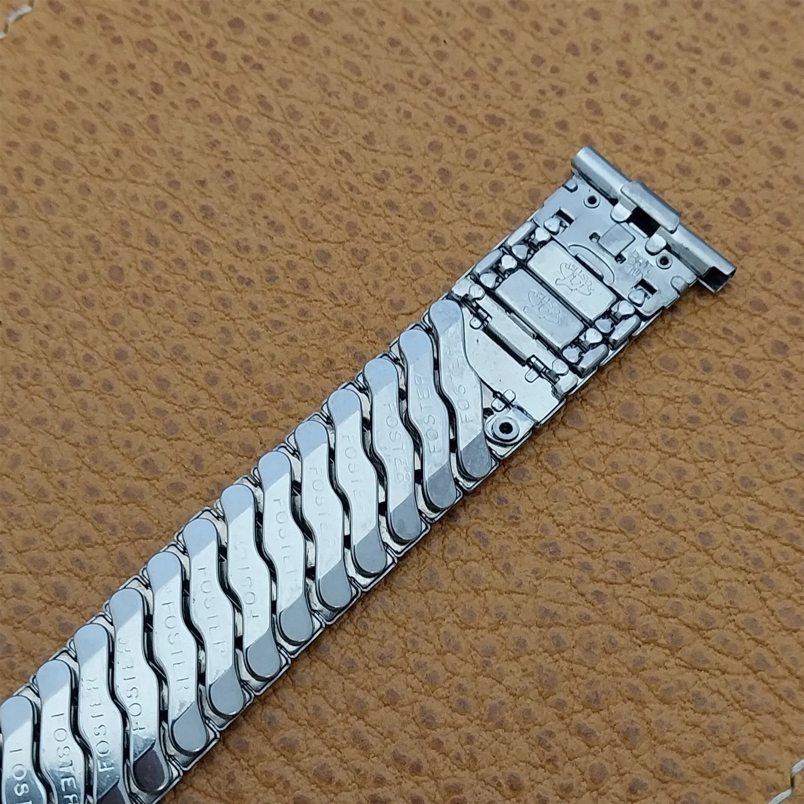 1950s Stainless Steel Expansion Vintage Watch Band nos Foster USA Made 16mm 18mm
