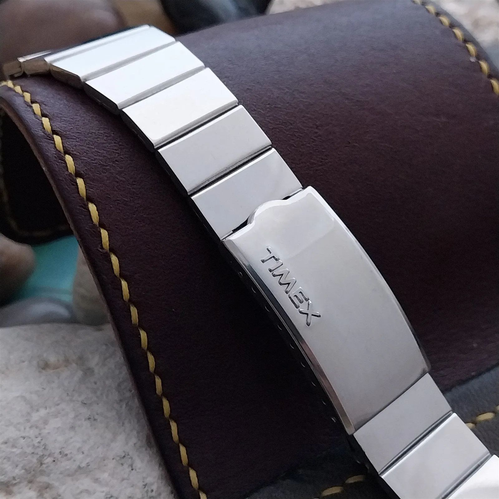 1970s Timex Stainless Steel 19mm nos Unused Vintage Watch Band