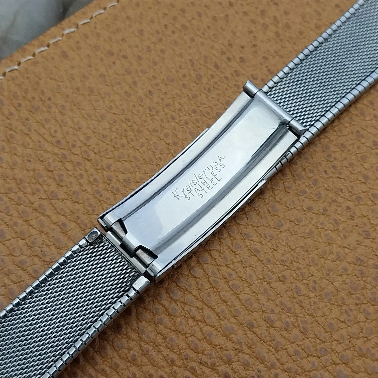 19mm 18mm 17.2mm Stainless Steel Kreisler USA Unused 1960s Vintage Watch Band
