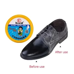 1PC Double-sided Quick-Brightening Sponge Shoe Wax Shoe Brush, Two-in-one Shoe Polish