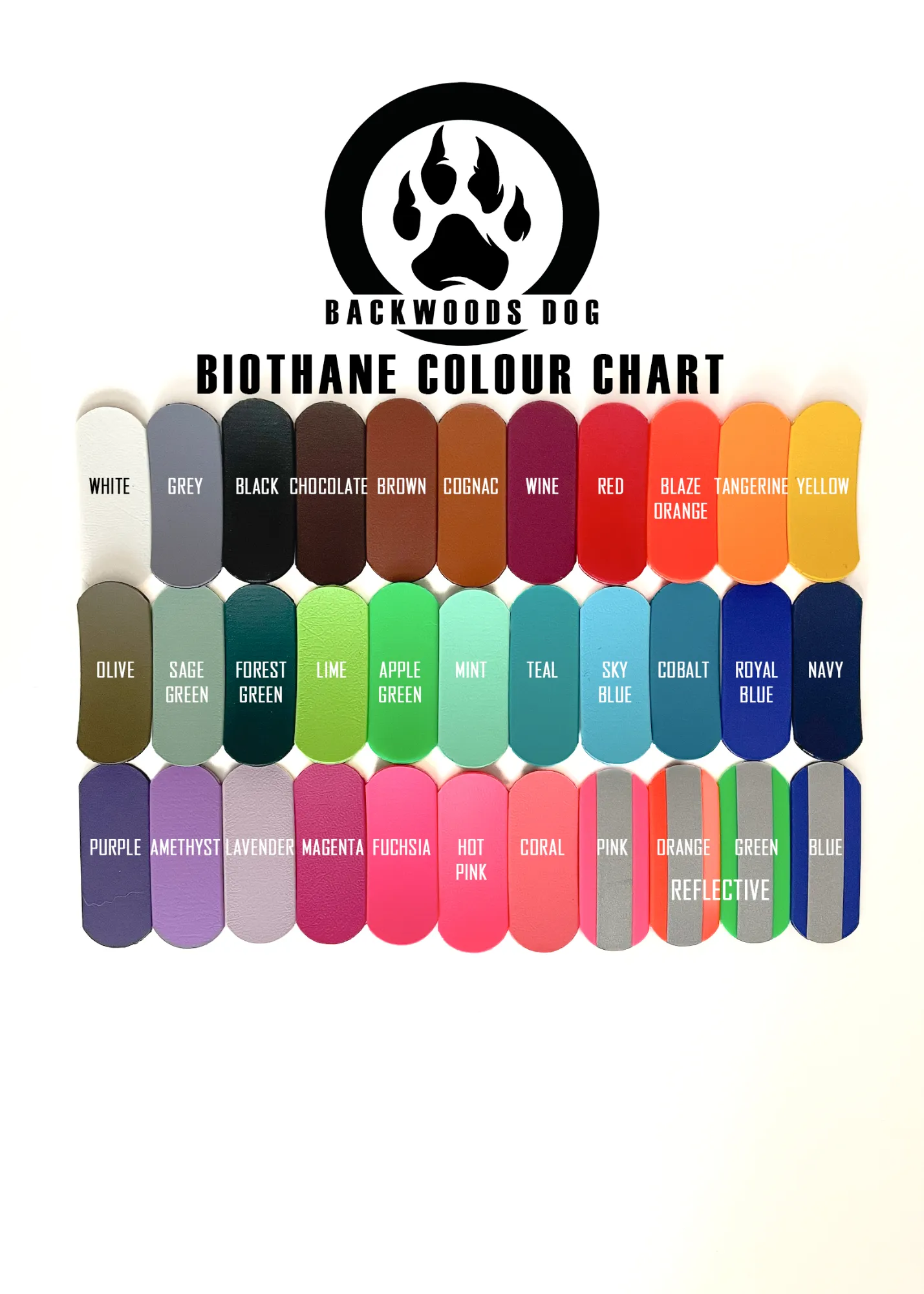 1" Waterproof BioThane Brass Side Release Collar