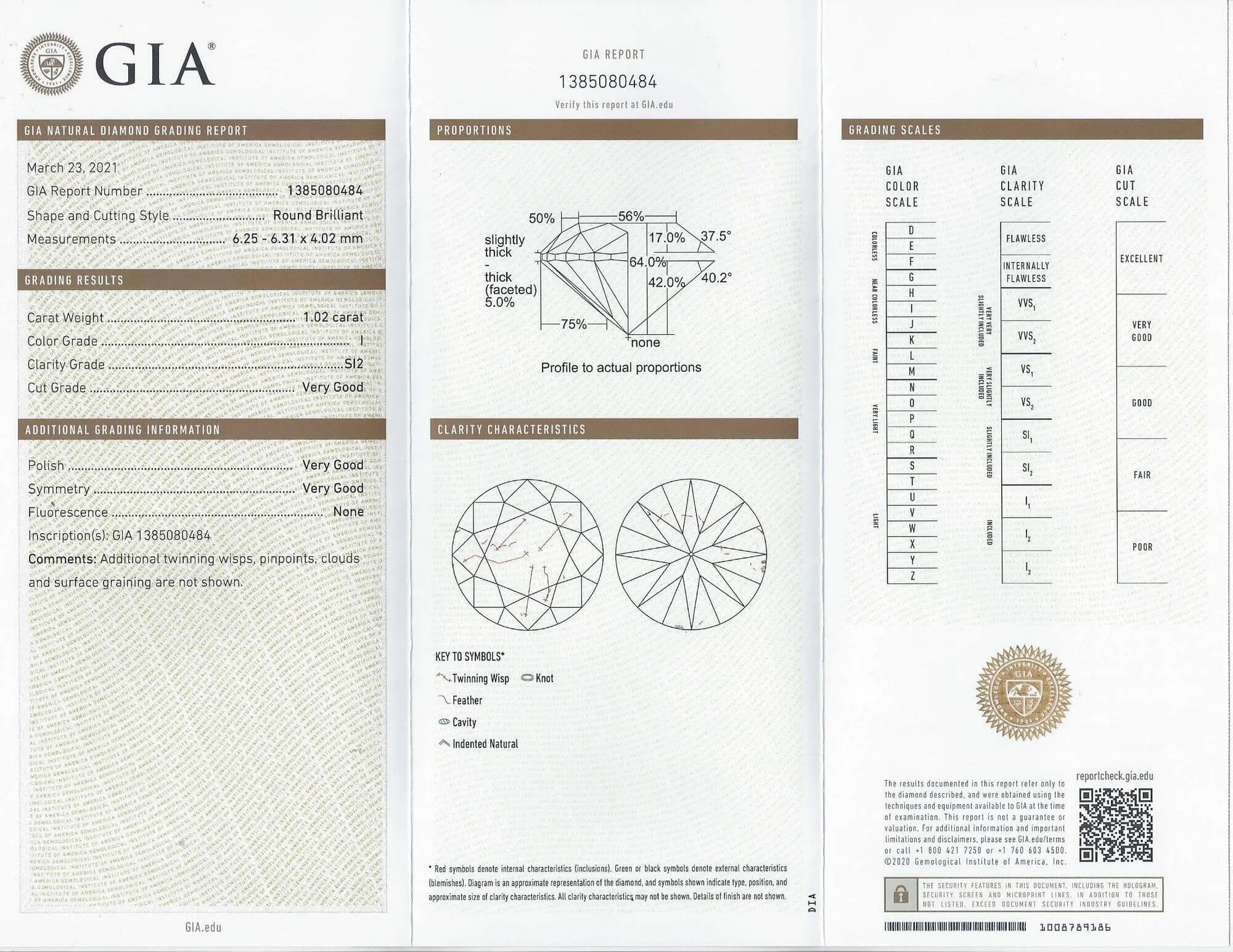 2 CARAT GIA CERTIFIED I SI1-SI2 DIAMOND STUD EARRINGS VERY GOOD CUT ROUND PAIR