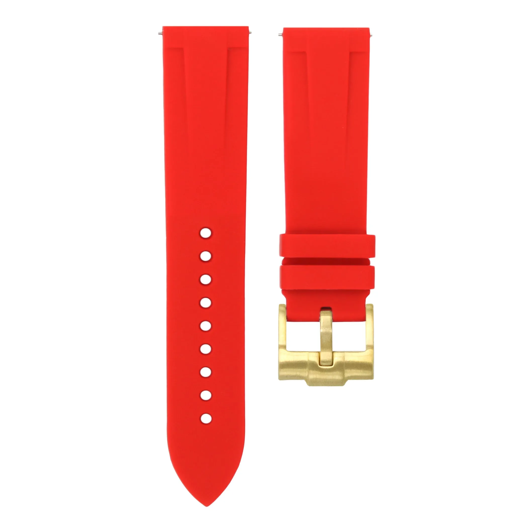 22mm Quick Release Rubber Strap - Scarlet Red