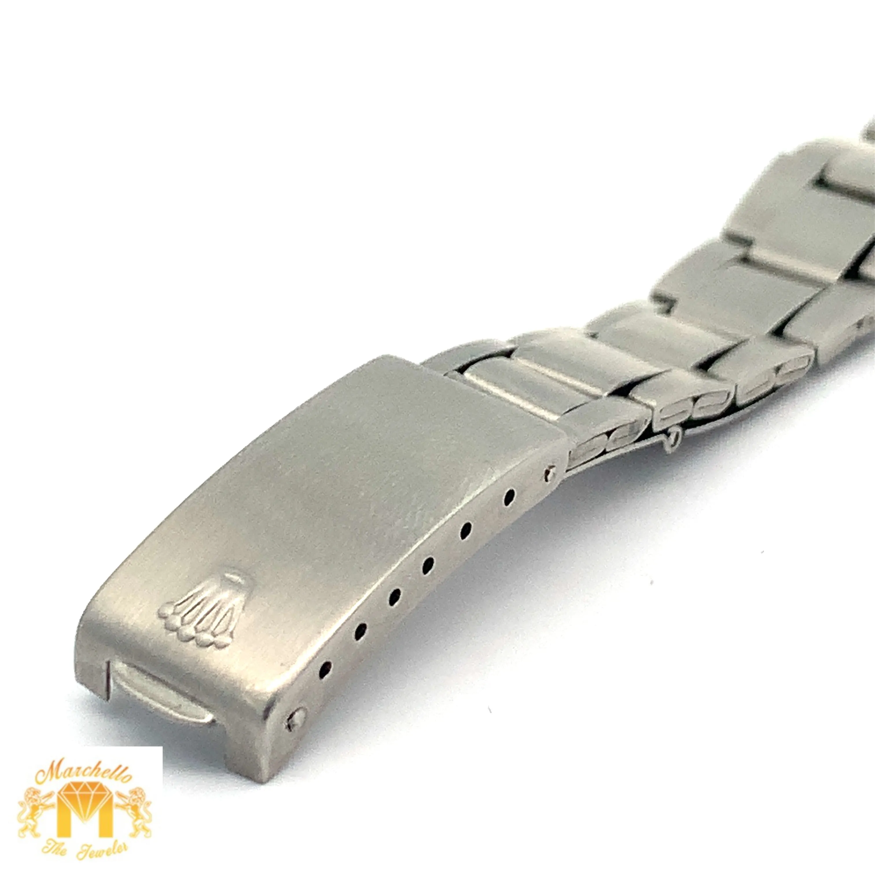 34mm Rolex Oyster Perpetual Date Diamond Watch with Stainless Steel Oyster Bracelet (Mother of pearl(MOP)  diamond dial)