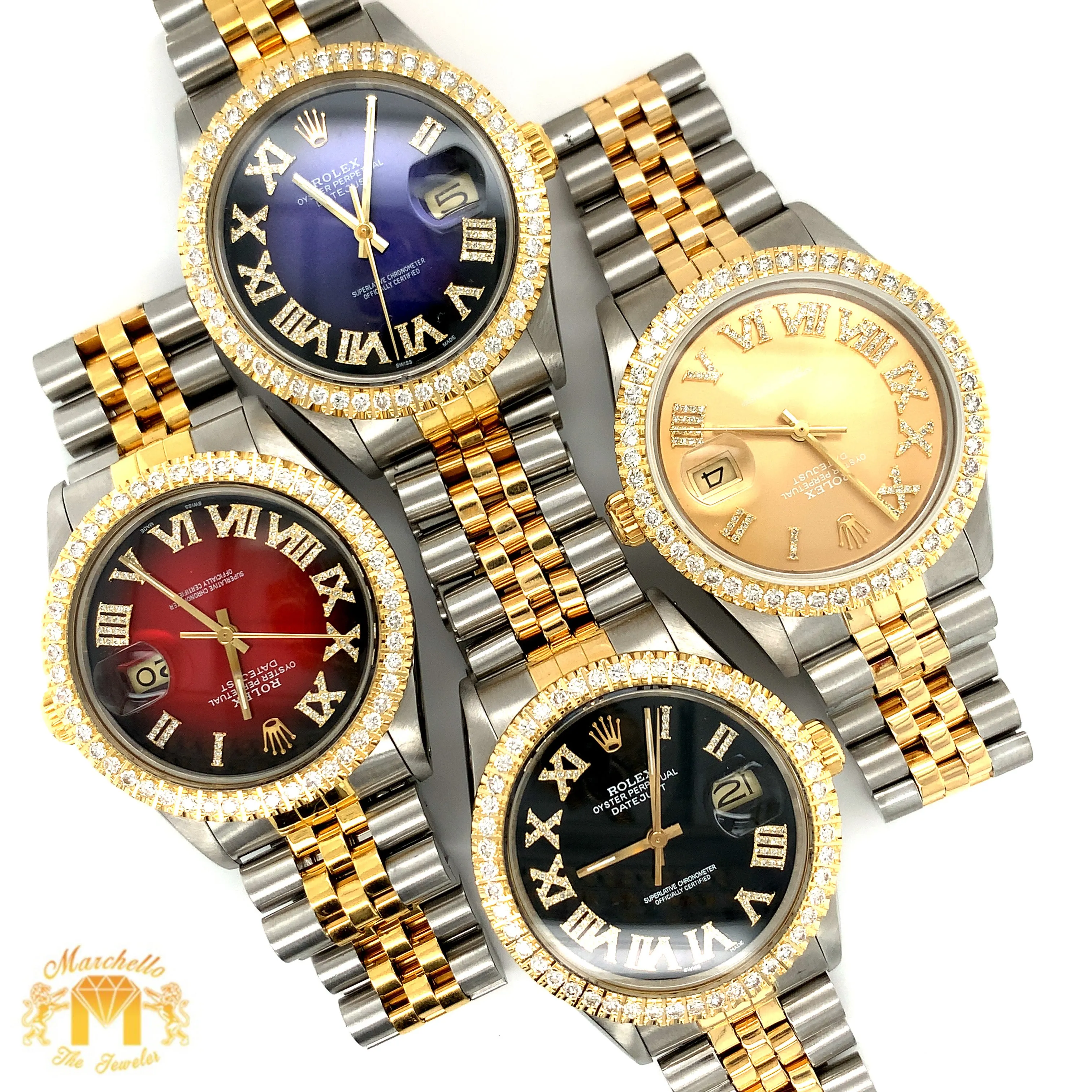 36mm Rolex Datejust Watch with two-tone Jubilee Bracelet(various color dials)