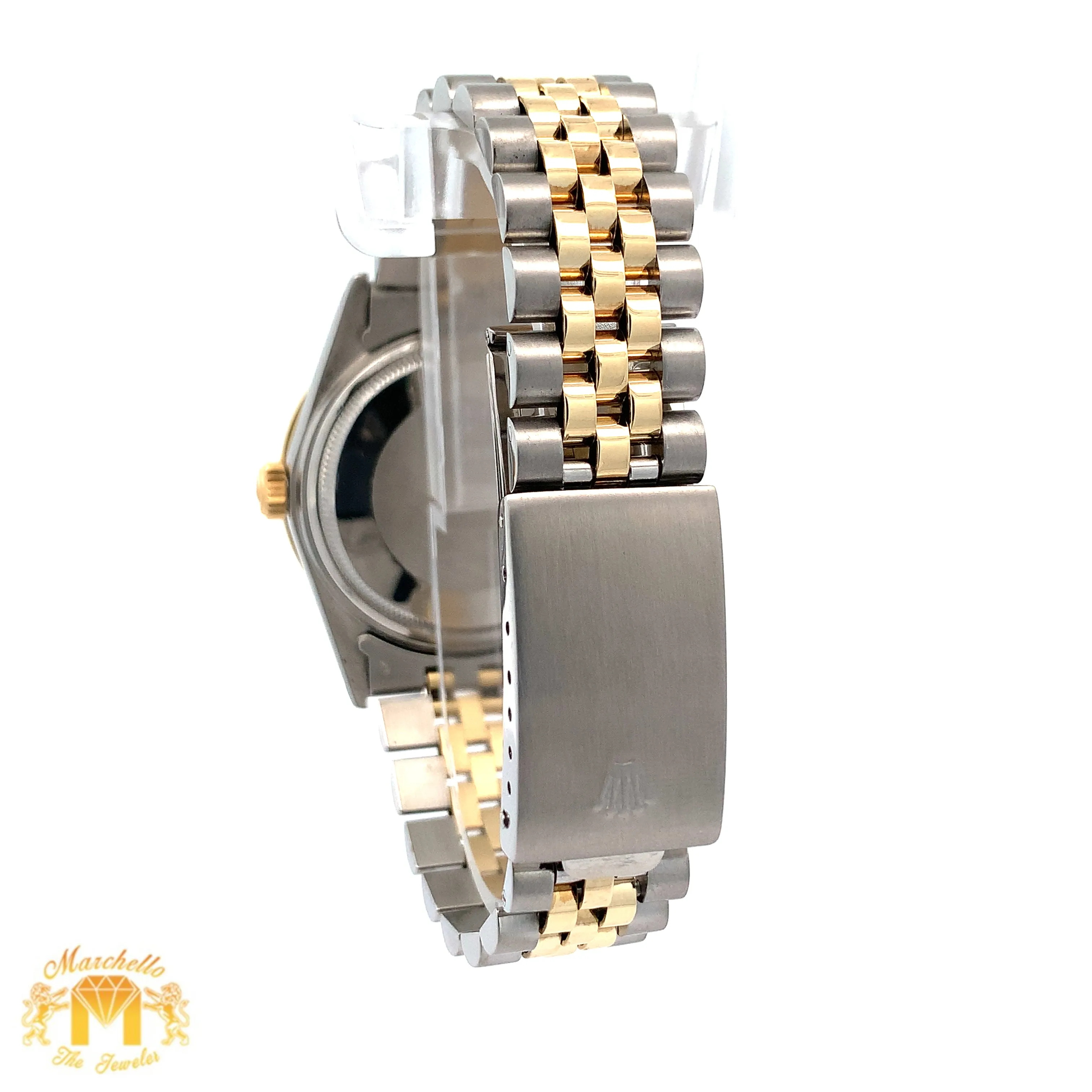 36mm Rolex Diamond Watch with Two-tone Jubilee Bracelet
