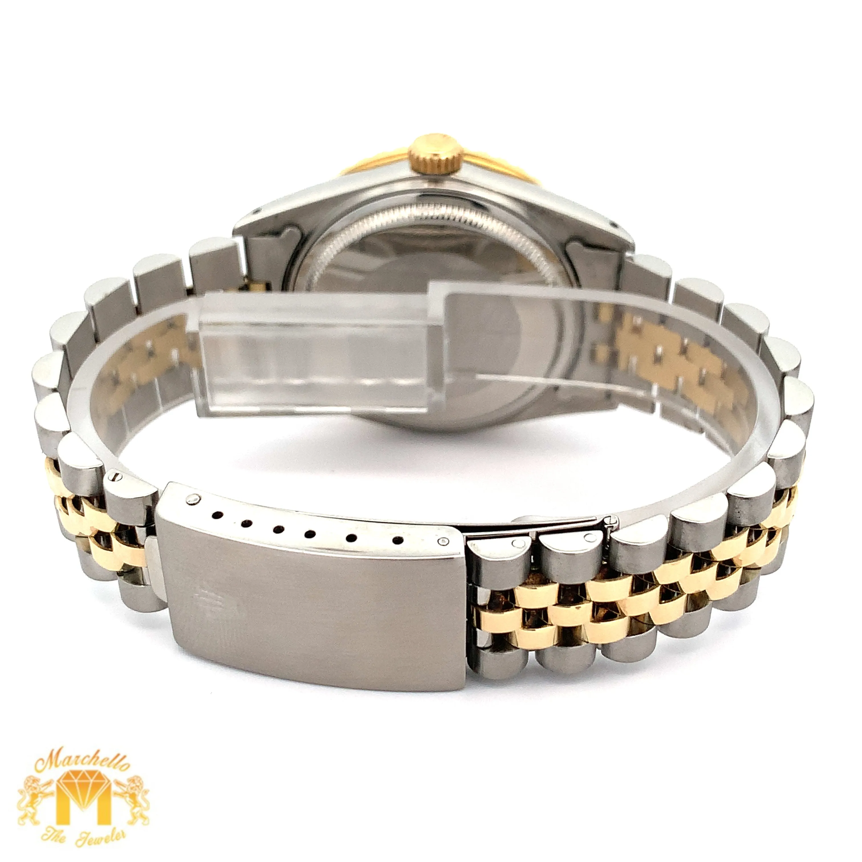 36mm Rolex Diamond Watch with Two-tone Jubilee Bracelet