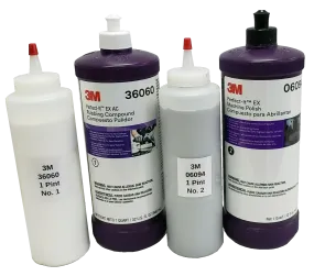 3M Perfect-It Buffing & Polishing Kit 36060, 06094 Pint bottles NO QUARTS