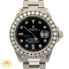40mm Rolex Watch with Stainless Steel Oyster Diamond Bracelet