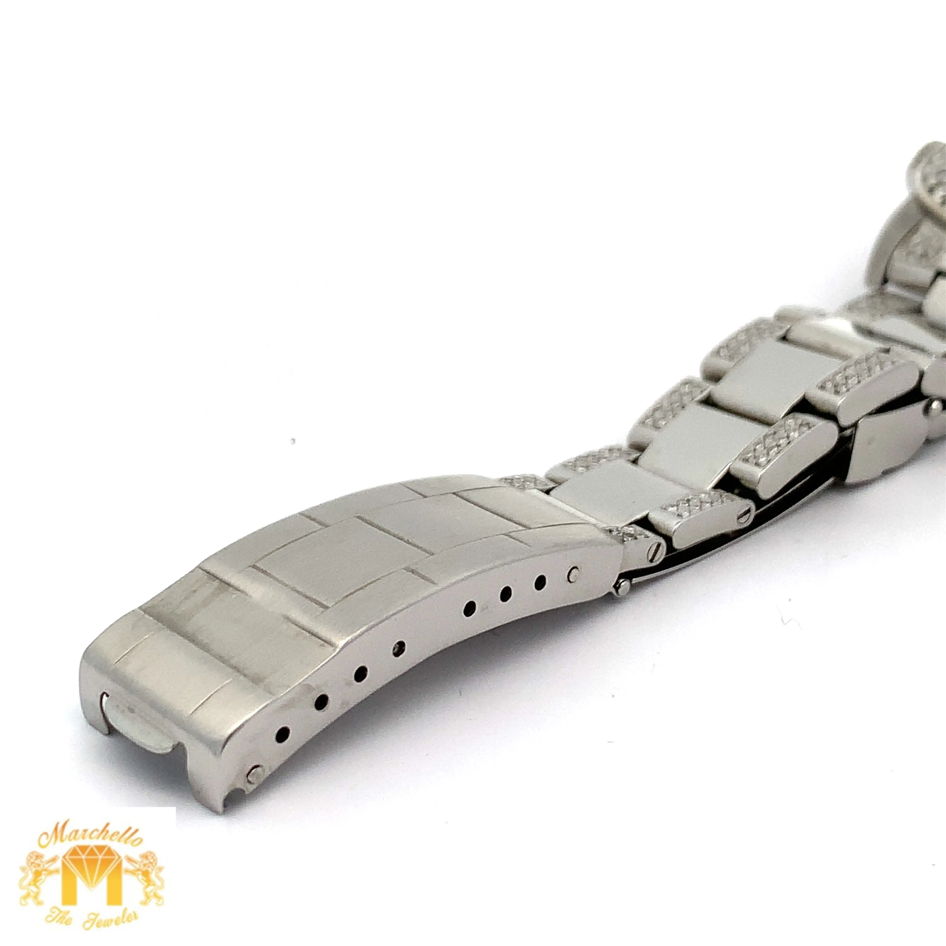 40mm Rolex Watch with Stainless Steel Oyster Diamond Bracelet