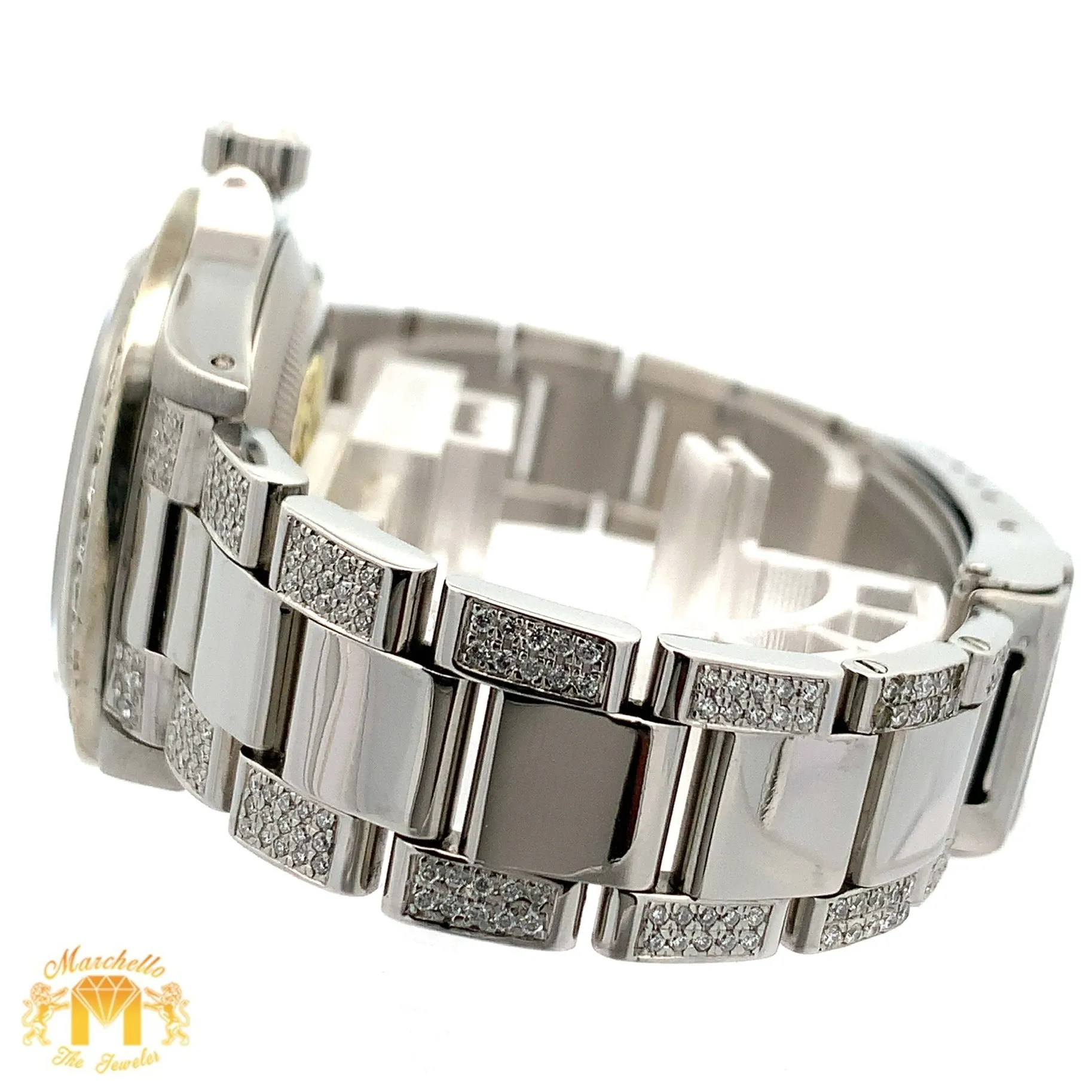 40mm Rolex Watch with Stainless Steel Oyster Diamond Bracelet