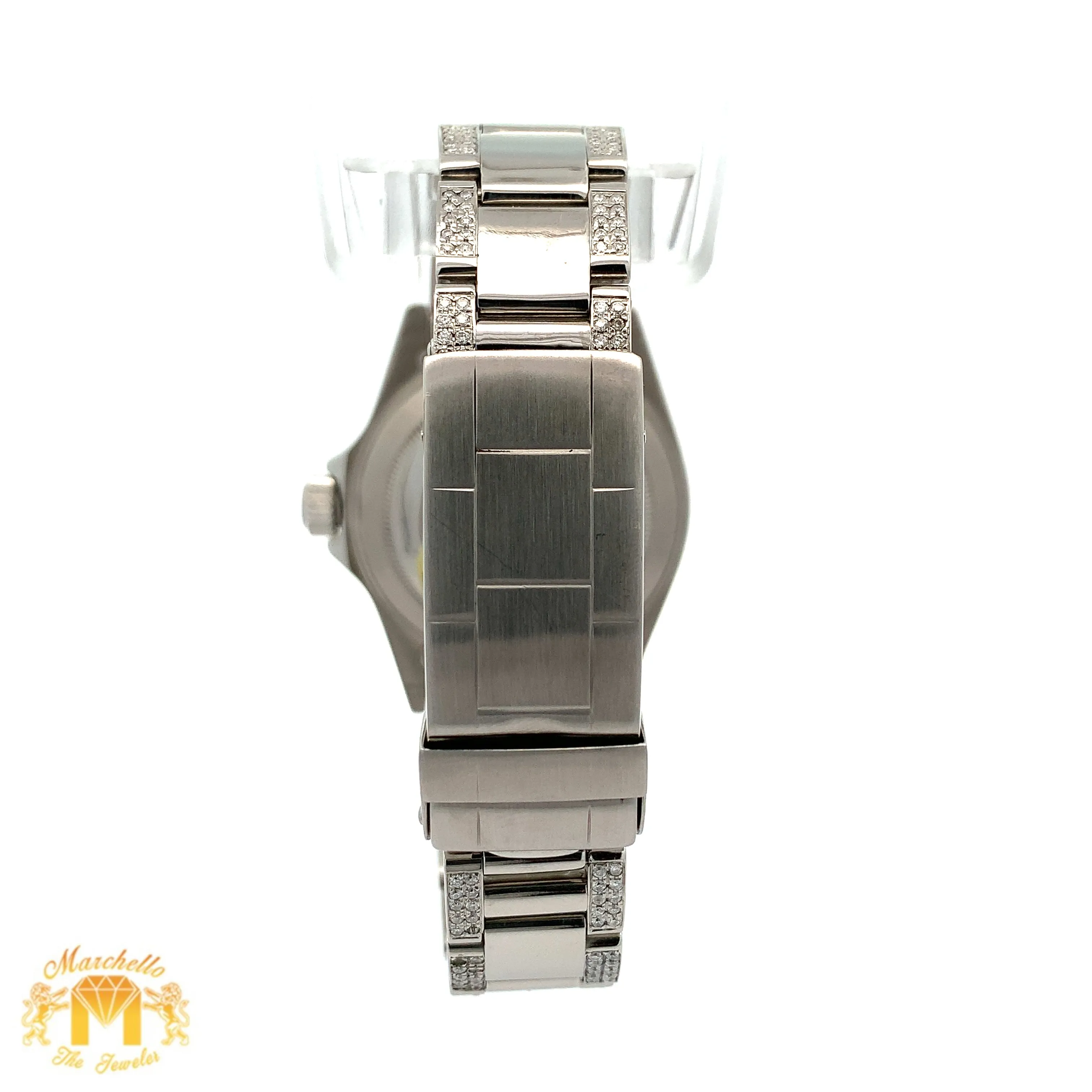 40mm Rolex Watch with Stainless Steel Oyster Diamond Bracelet