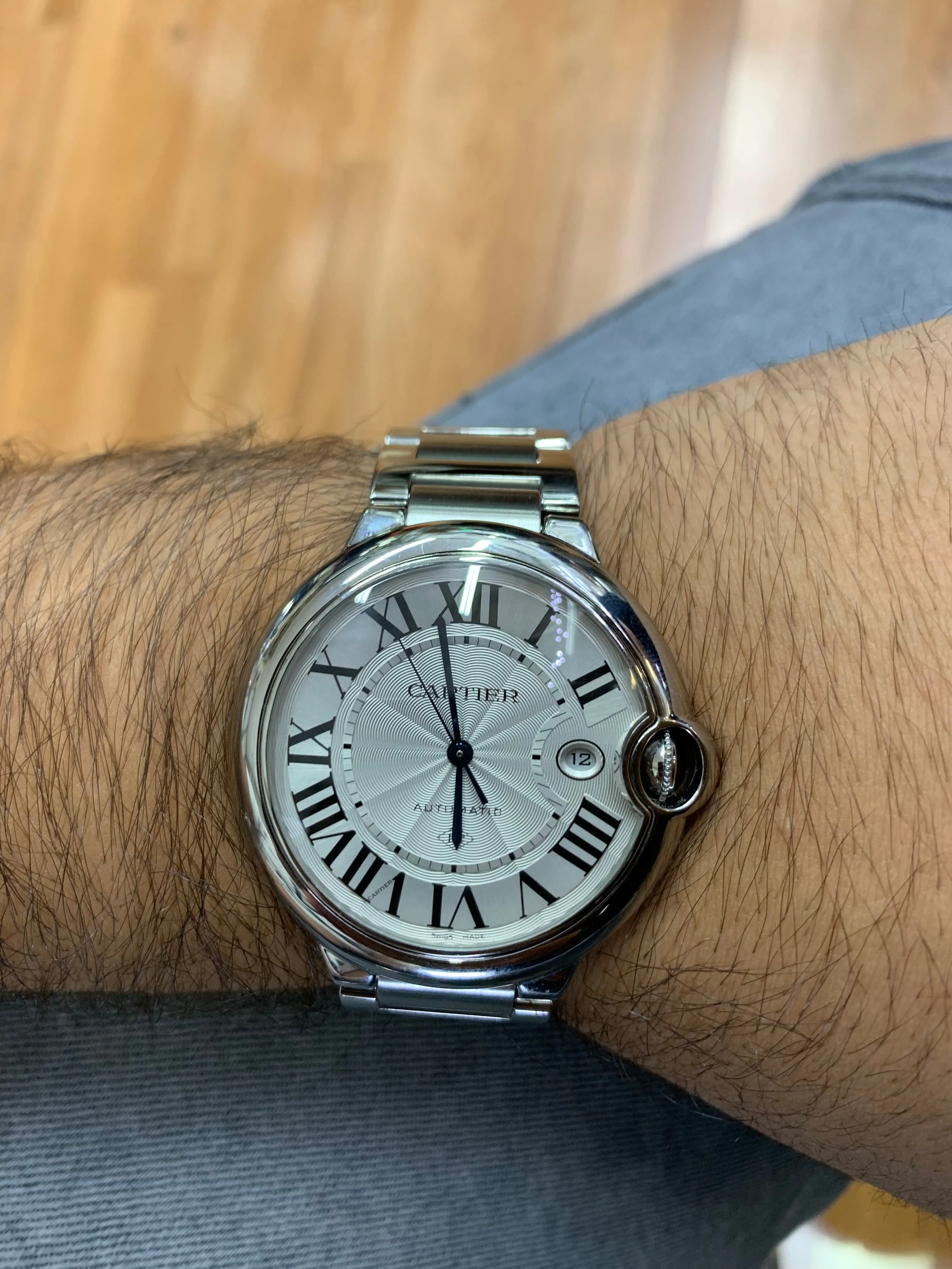 42mm Ballon Bleu De Cartier Watch with Oyster Bracelet (Model number: 3765 )