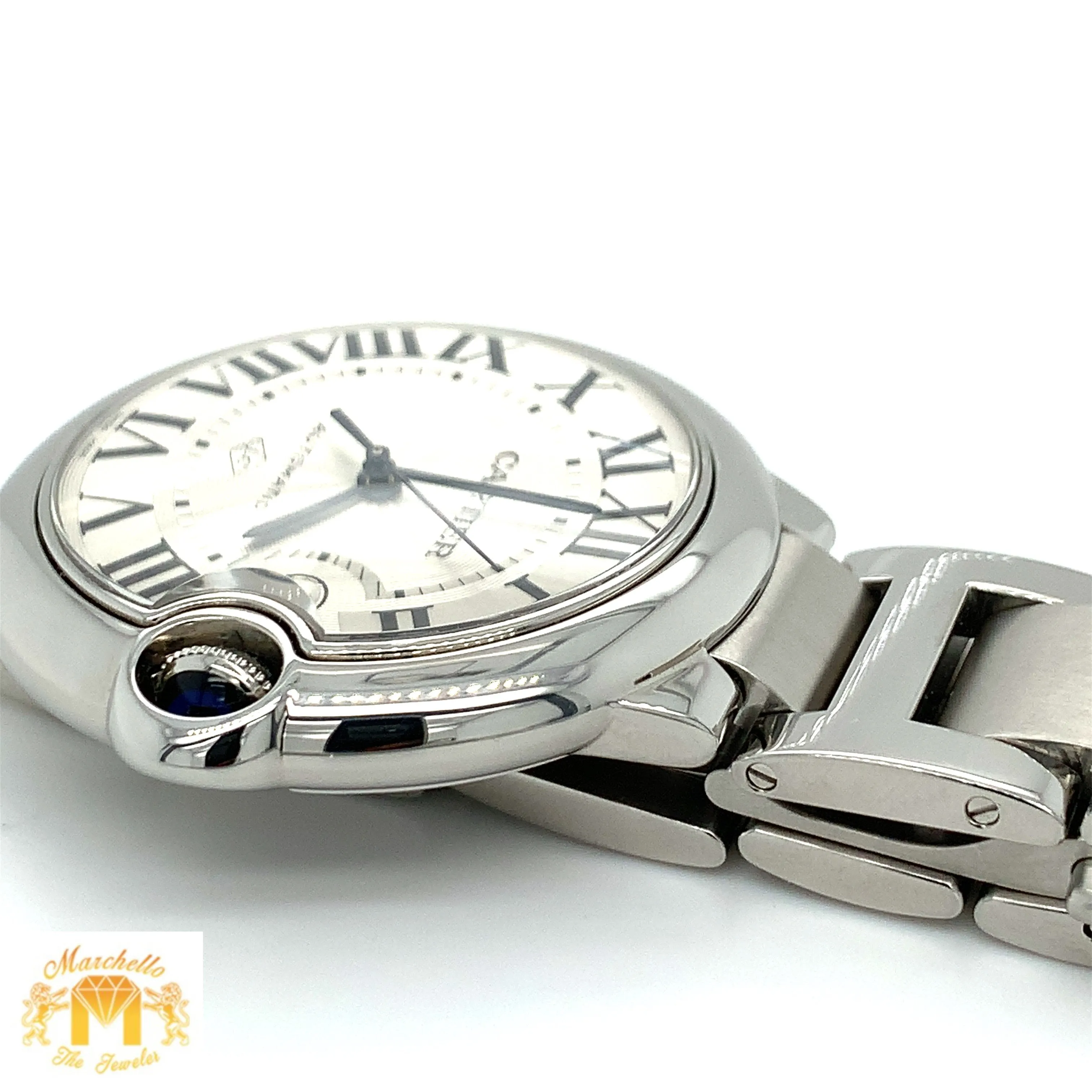 42mm Ballon Bleu De Cartier Watch with Oyster Bracelet (Model number: 3765 )