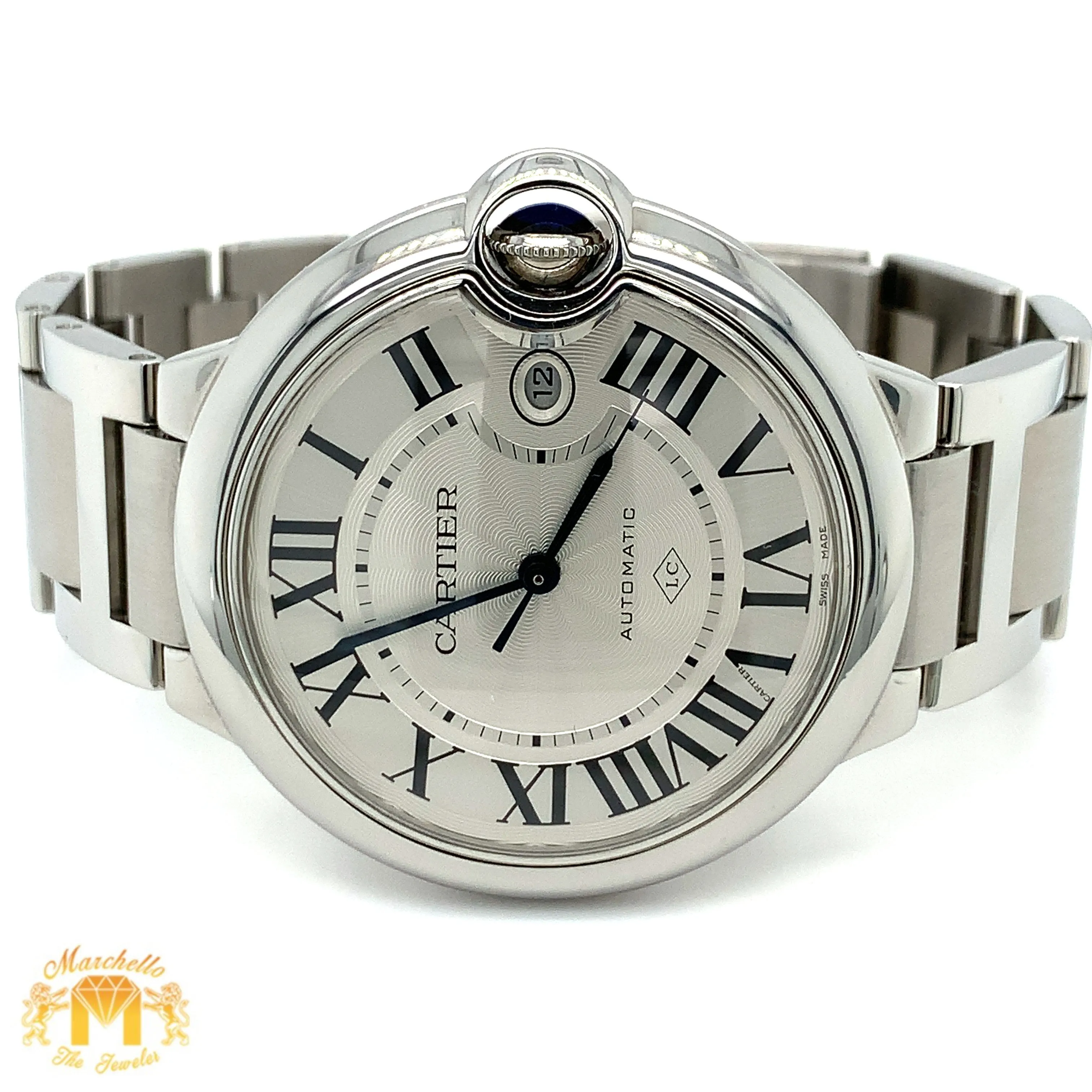 42mm Ballon Bleu De Cartier Watch with Oyster Bracelet (Model number: 3765 )
