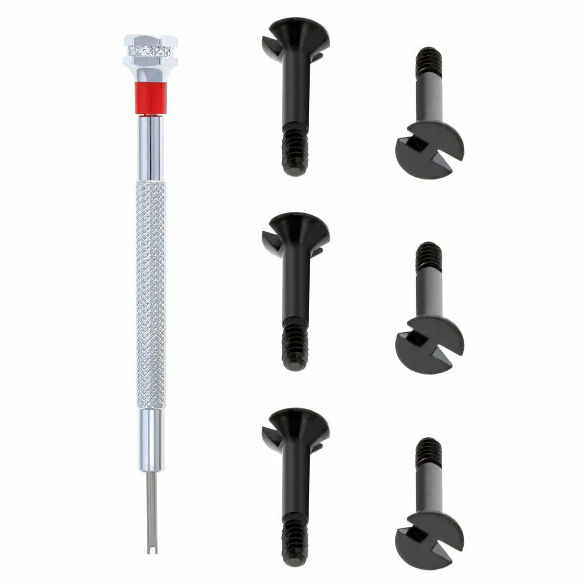6 SCREW H FOR HUBLOT BIG BANG 44-45MM RUBBER STRAP BAND   SCREWDRIVER BLACK TOOL
