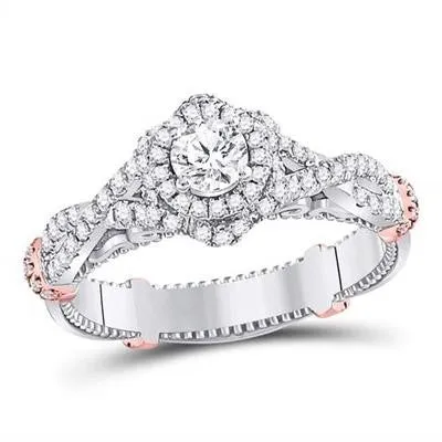 7/8CT DIAMOND BRIDAL RING CERTIFIED