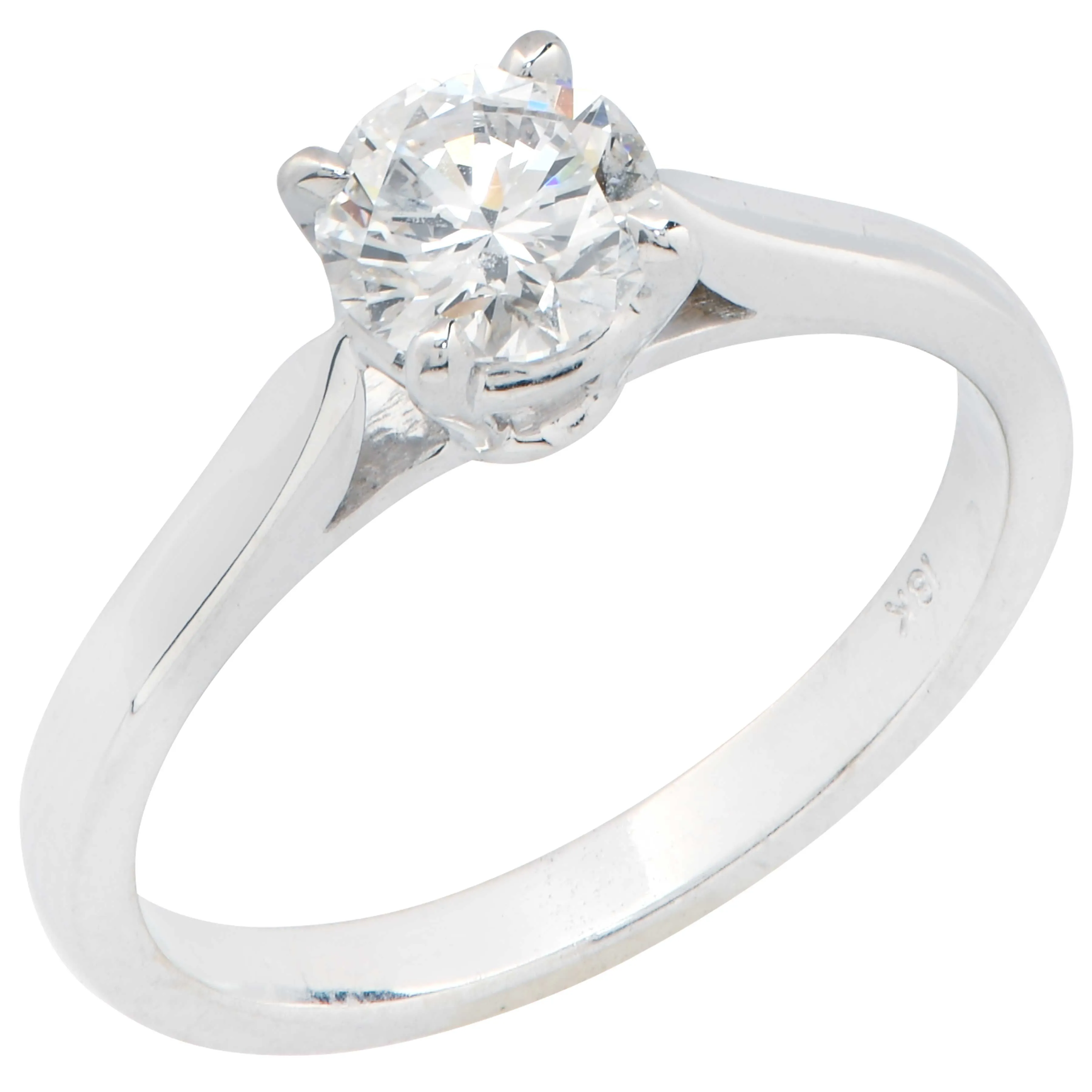.80 Carat GIA Graded D/VVS1 in 18 Karat White Gold