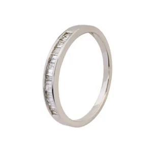 9kt White Gold Baguette Diamond Eternity Ring - 0.20ct