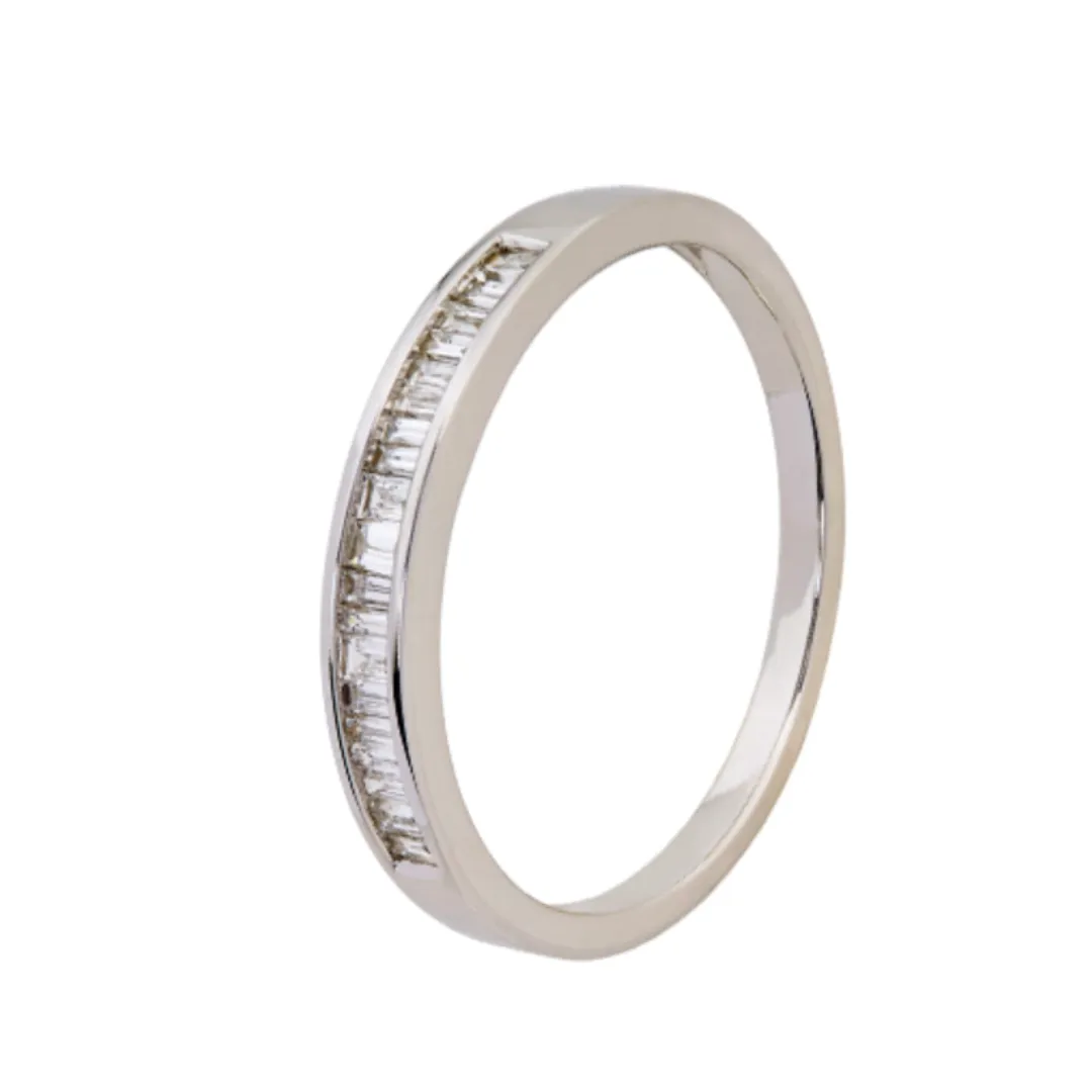 9kt White Gold Baguette Diamond Eternity Ring - 0.20ct