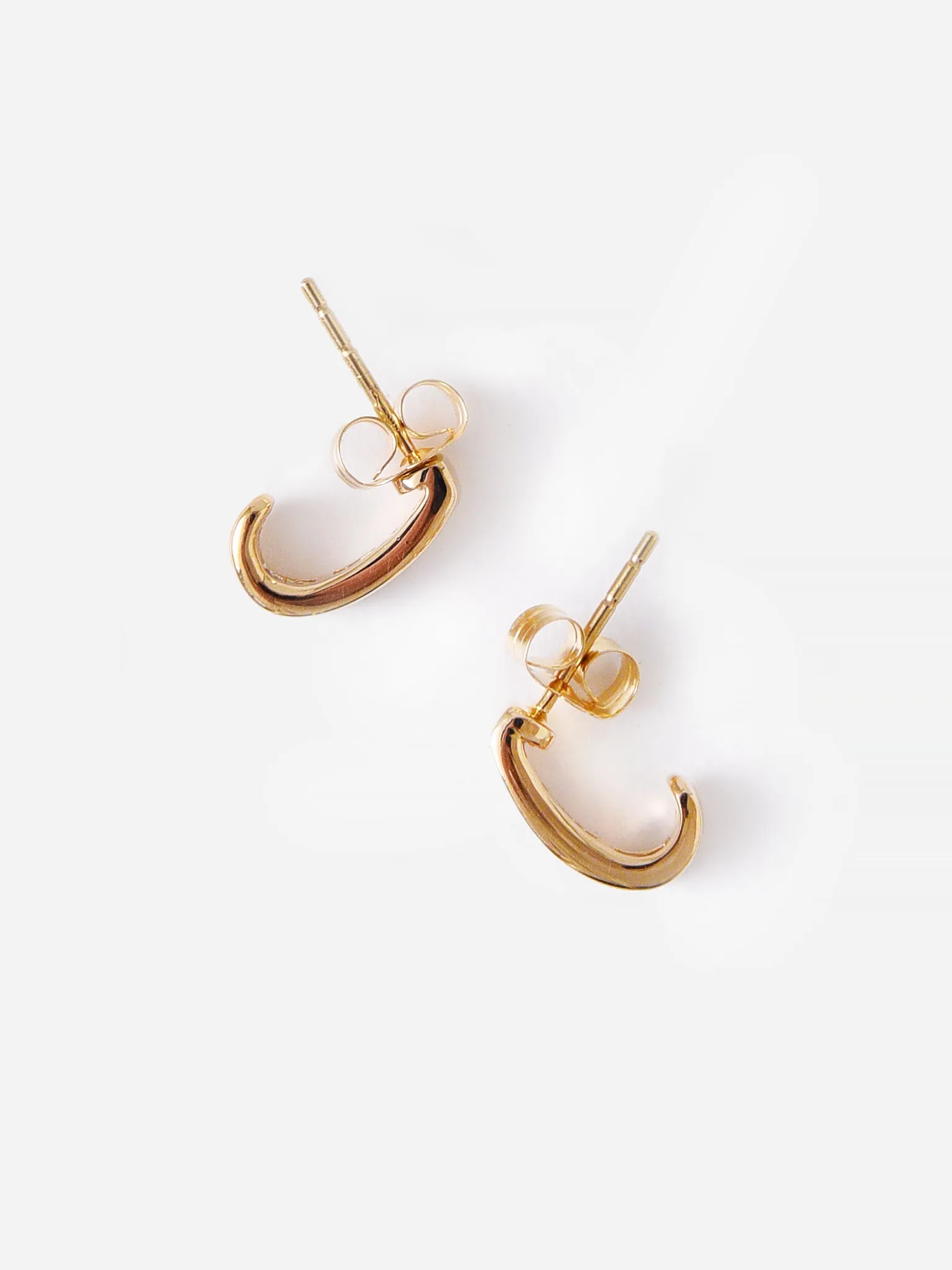 Adina Reyter Women's Heirloom Baguette J Hoop Earrings
