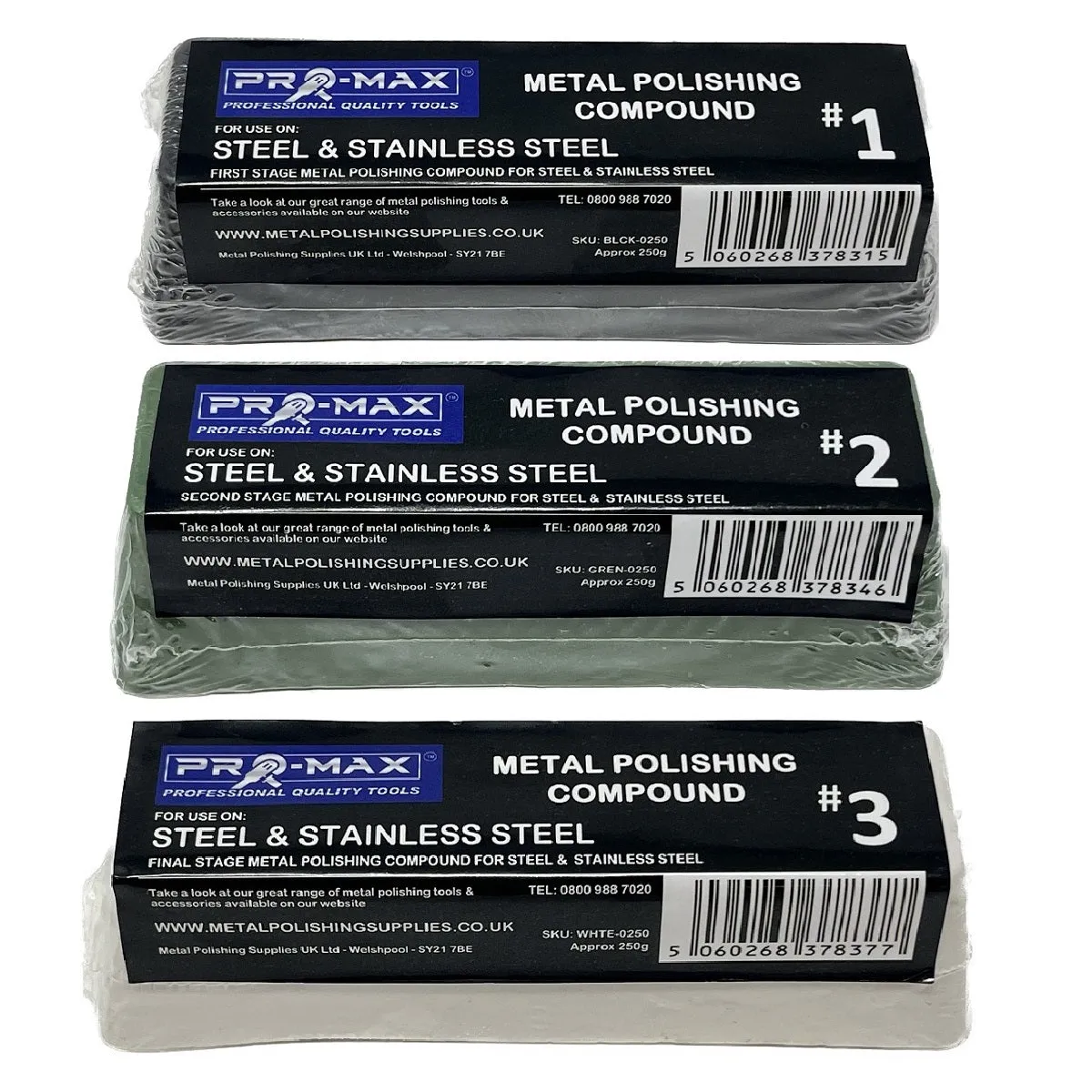 Aluminium Alloy Brass Steel Metal Polishing Buffing Kit 17pc 4" x 1" Pro-Max