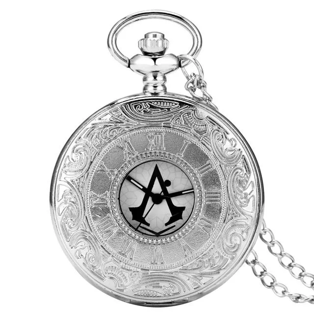 Antique Vintage Bronze Steampunk Quartz Pocket Watch