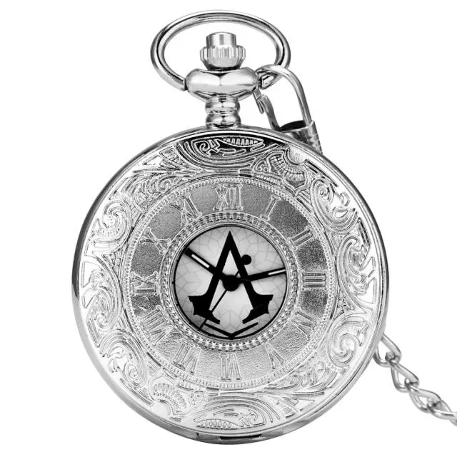 Antique Vintage Bronze Steampunk Quartz Pocket Watch