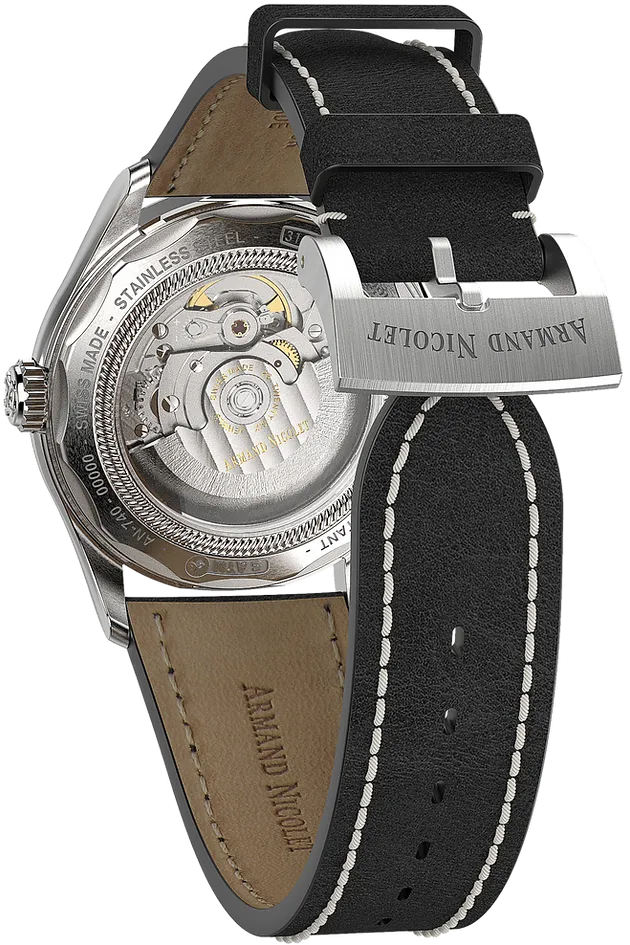 Armand Nicolet Men's Watch M02 Date 41mm Black A740A-NR-P140NR2