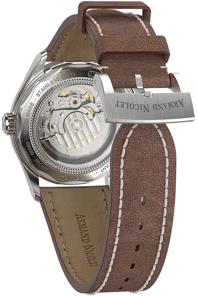Armand Nicolet Men's Watch M02 Date 41mm Silver A740A-AG-P140MR2