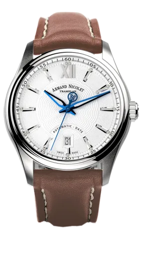 Armand Nicolet Men's Watch M02 Date 41mm Silver A740A-AG-P140MR2