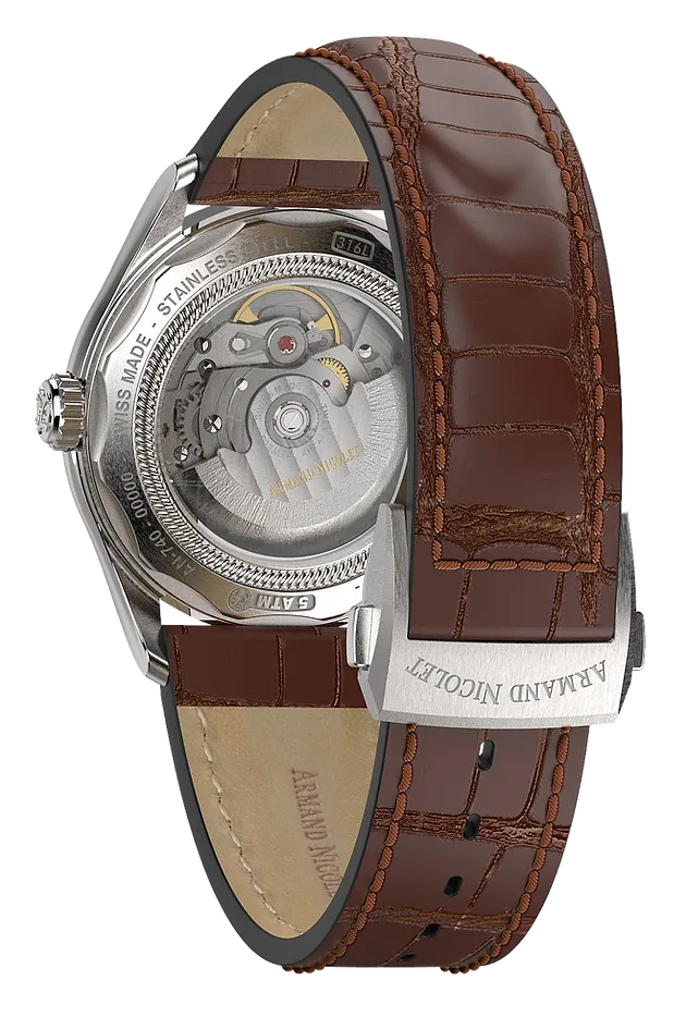 Armand Nicolet Men's Watch M02 Moonphase 41mm Silver A740L-AG-BP22740MAM