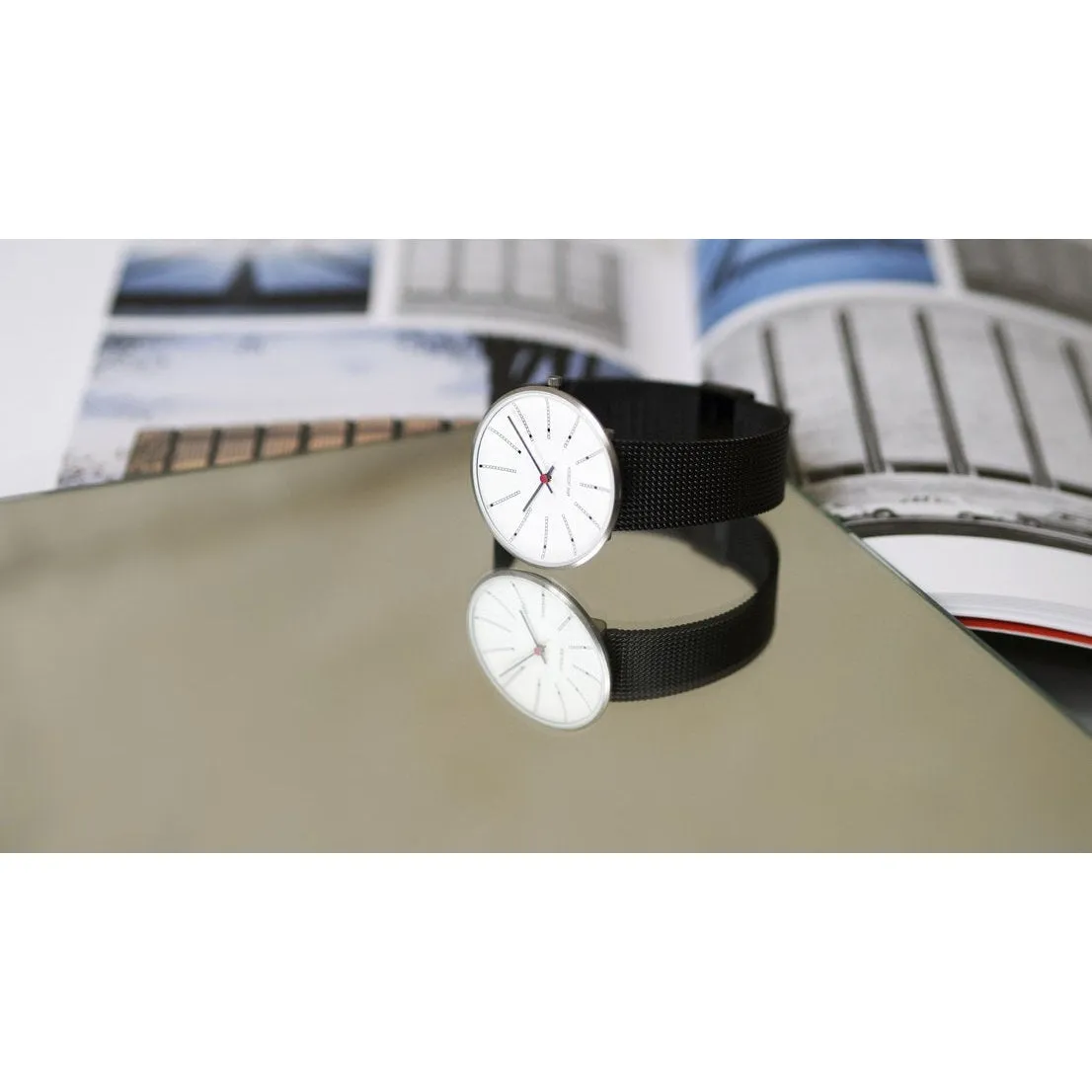 Arne Jacobsen Roman Wristwatch Red, ø40