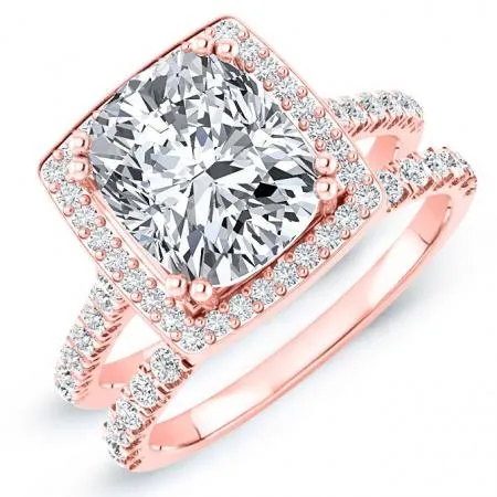 Aster - Cushion Lab Diamond Bridal Set (IGI Certified)