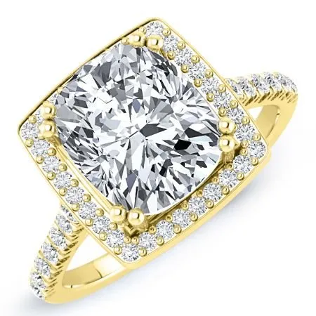 Aster - Cushion Lab Diamond Engagement Ring (IGI Certified)